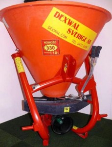 gjødselsprederen gjødsel kalk spreder